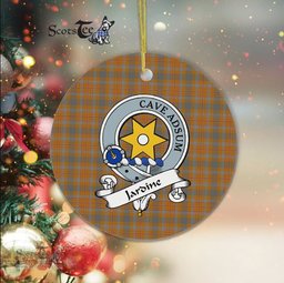 Jardine Scottish Clan Badge Plaid Ornament Gift. Christmas Tree Ornament Jardine Clan Tartan Ornament Great Christmas Ornaments Gift - Scotstee Shop