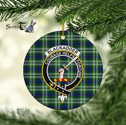 Blackadder Scottish Clan Plaid Ornament Gift. Christmas Tree Ornament Blackadder Clan Tartan Ornament Great Christmas Ornaments Gift - Scotstee Shop