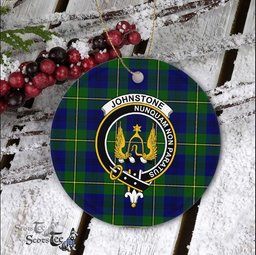 Johnstone Scottish Clan Plaid Ornament Gift. Christmas Tree Ornament Johnstone Clan Tartan Ornament Great Christmas Ornaments Gift - Scotstee Shop