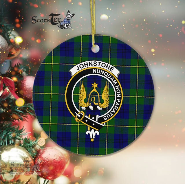 Johnstone Scottish Clan Plaid Ornament Gift. Christmas Tree Ornament Johnstone Clan Tartan Ornament Great Christmas Ornaments Gift - Scotstee Shop
