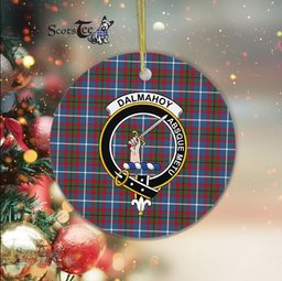 Dalmahoy Scottish Clan Plaid Ornament Gift. Christmas Tree Ornament Dalmahoy Clan Tartan Ornament Great Christmas Ornaments Gift - Scotstee Shop