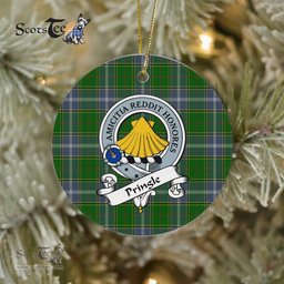 Pringle Scottish Clan Badge Plaid Ornament Gift. Christmas Tree Ornament Pringle Clan Tartan Ornament Great Christmas Ornaments Gift - Scotstee Shop