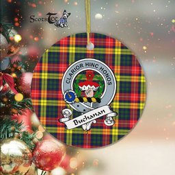 Buchanan Scottish Clan Badge Plaid Ornament Gift. Christmas Tree Ornament Buchanan Clan Tartan Ornament Great Christmas Ornaments Gift - Scotstee Shop