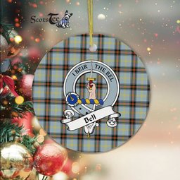 Bell Scottish Clan Badge Plaid Ornament Gift. Christmas Tree Ornament Bell Clan Tartan Ornament Great Christmas Ornaments Gift - Scotstee Shop