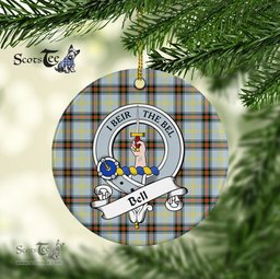 Bell Scottish Clan Badge Plaid Ornament Gift. Christmas Tree Ornament Bell Clan Tartan Ornament Great Christmas Ornaments Gift - Scotstee Shop