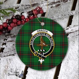 Orrock Clan Plaid Ornament Gift. Christmas Tree Ornament Orrock Clan Tartan Ornament Great Christmas Ornaments Gift - Scotstee Shop