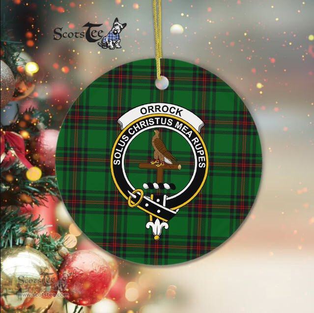 Orrock Clan Plaid Ornament Gift. Christmas Tree Ornament Orrock Clan Tartan Ornament Great Christmas Ornaments Gift - Scotstee Shop
