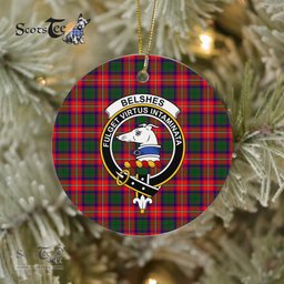 Belshes Scottish Clan Plaid Ornament Gift. Christmas Tree Ornament Belshes Clan Tartan Ornament Great Christmas Ornaments Gift - Scotstee Shop