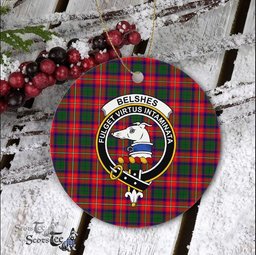 Belshes Scottish Clan Plaid Ornament Gift. Christmas Tree Ornament Belshes Clan Tartan Ornament Great Christmas Ornaments Gift - Scotstee Shop