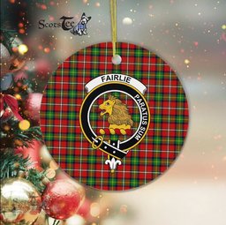 Fairlie Scottish Clan Plaid Ornament Gift. Christmas Tree Ornament Fairlie Clan Tartan Ornament Great Christmas Ornaments Gift - Scotstee Shop