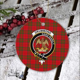 Drummond Scottish Clan Plaid Ornament Gift. Christmas Tree Ornament Drummond Clan Tartan Ornament Great Christmas Ornaments Gift - Scotstee Shop