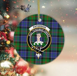 Paterson Scottish Clan Plaid Ornament Gift. Christmas Tree Ornament Paterson Clan Tartan Ornament Great Christmas Ornaments Gift - Scotstee Shop