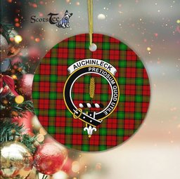 Auchinleck Scottish Clan Plaid Ornament Gift. Christmas Tree Ornament Auchinleck Clan Tartan Ornament Great Christmas Ornaments Gift - Scotstee Shop