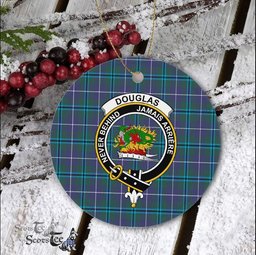 Douglas Scottish Clan Plaid Ornament Gift. Christmas Tree Ornament Douglas Clan Tartan Ornament Great Christmas Ornaments Gift - Scotstee Shop
