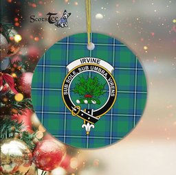 Irvine Scottish Clan Plaid Ornament Gift. Christmas Tree Ornament Irvine Clan Tartan Ornament Great Christmas Ornaments Gift - Scotstee Shop