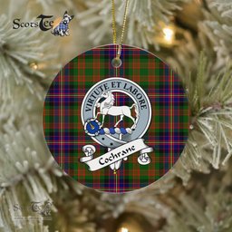 Cochrane Scottish Clan Badge Plaid Ornament Gift. Christmas Tree Ornament Cochrane Clan Tartan Ornament Great Christmas Ornaments Gift - Scotstee Shop