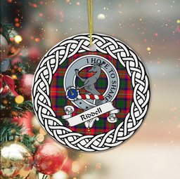 Riddell Tartan Ornament,  ceramic ornament, personalized christmas ornaments, christmas tree ornaments, christmas door decorations, Plaid Ornament, Tartan Ceramic Ornament