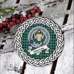 Murray Of Athole Tartan Ornament,  ceramic ornament, personalized christmas ornaments, christmas tree ornaments, christmas door decorations, Plaid Ornament, Tartan Ceramic Ornament