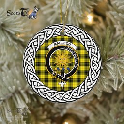 MacLeod Of Lewis Tartan Ornament,  ceramic ornament, personalized christmas ornaments, christmas tree ornaments, christmas door decorations, Plaid Ornament, Tartan Ceramic Ornament