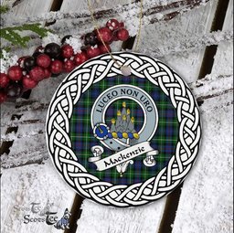 MacKenzie Tartan Ornament,  ceramic ornament, personalized christmas ornaments, christmas tree ornaments, christmas door decorations, Plaid Ornament, Tartan Ceramic Ornament