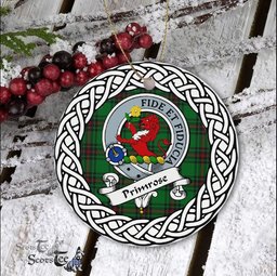 Clan Primrose Ornaments Primrose Tartan Ornament,  ceramic ornament, personalized christmas ornaments, christmas tree ornaments, christmas door decorations, Plaid Ornament, Tartan Ceramic Ornament