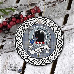 Tweedie Tartan Ornament,  ceramic ornament, personalized christmas ornaments, christmas tree ornaments, christmas door decorations, Plaid Ornament, Tartan Ceramic Ornament