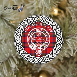 MacGillivray Clan Tartan Crest Badge Plaid Ornament Gift. Christmas Tree Ornament Tartan Ornament Great Christmas Ornaments Gift - Scotstee Shop