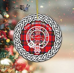 MacGillivray Clan Tartan Crest Badge Plaid Ornament Gift. Christmas Tree Ornament Tartan Ornament Great Christmas Ornaments Gift - Scotstee Shop
