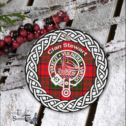 Scotstee Shop - Stewart Of Appin Clan Tartan Crest Badge Plaid Ornament Gift. Christmas Tree Ornament Tartan Ornament Great Christmas Ornaments Gift