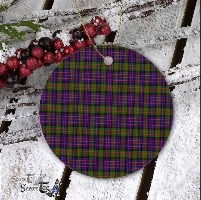 Plaid Christmas Ornaments Scottish Clan Hewitt Tartan Ornament,  ceramic ornament, personalized christmas ornaments, christmas tree ornaments, christmas door decorations, Plaid Ornament, Tartan Ceramic Ornament