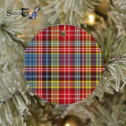 Plaid Christmas Ornaments Scottish Clan Ogilvie Of Airlie Ancient Tartan Ornament,  ceramic ornament, personalized christmas ornaments, christmas tree ornaments, christmas door decorations, Plaid Ornament, Tartan Ceramic Ornament