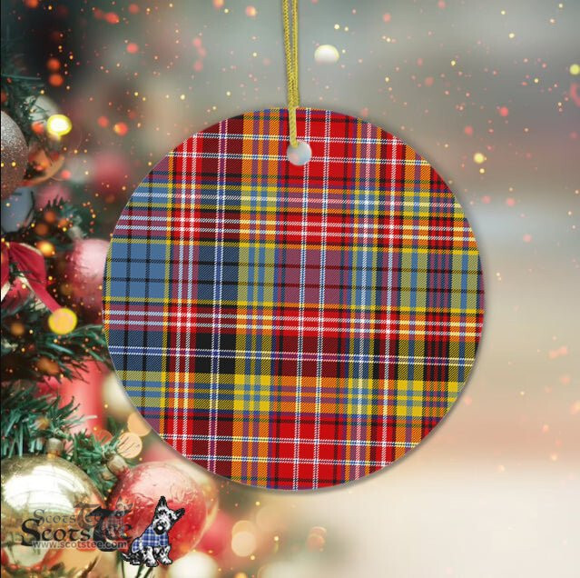 Plaid Christmas Ornaments Scottish Clan Ogilvie Of Airlie Ancient Tartan Ornament,  ceramic ornament, personalized christmas ornaments, christmas tree ornaments, christmas door decorations, Plaid Ornament, Tartan Ceramic Ornament