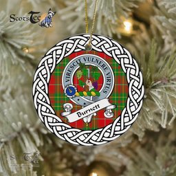 Burnet Scottish Clan Tartan Crest Badge Plaid Ornament Gift. Christmas Tree Ornament Brodie Clan Tartan Ornament,  ceramic ornament, personalized christmas ornaments, christmas tree ornaments, christmas door decorations, Plaid Ornament, Tartan Ceramic Ornament