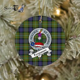 Ferguson Scottish Clan Badge Plaid Ornament Gift. Christmas Tree Ornament Ferguson Clan Tartan Ornament Great Christmas Ornaments Gift - Scotstee Shop