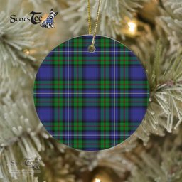 Plaid Christmas Ornaments Scottish Clan Robertson Hunting Modern Tartan Ornament,  ceramic ornament, personalized christmas ornaments, christmas tree ornaments, christmas door decorations, Plaid Ornament, Tartan Ceramic Ornament