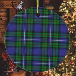 Plaid Christmas Ornaments Scottish Clan Robertson Hunting Modern Tartan Ornament,  ceramic ornament, personalized christmas ornaments, christmas tree ornaments, christmas door decorations, Plaid Ornament, Tartan Ceramic Ornament