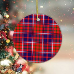 Plaid Christmas Ornaments Scottish Clan Cameron Of Lochiel Modern Tartan Ornament,  ceramic ornament, personalized christmas ornaments, christmas tree ornaments, christmas door decorations, Plaid Ornament, Tartan Ceramic Ornament