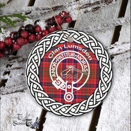 Lumsden Clan Tartan Crest Badge Plaid Ornament Gift. Christmas Tree Ornament Tartan Ornament Great Christmas Ornaments Gift - Scotstee Shop