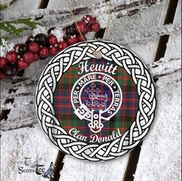 Hewitt Tartan Ornament,  ceramic ornament, personalized christmas ornaments, christmas tree ornaments, christmas door decorations, Plaid Ornament, Tartan Ceramic Ornament