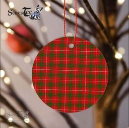 Plaid Christmas Ornaments Scottish Clan Prince Of Rothesay Tartan Ornament,  ceramic ornament, personalized christmas ornaments, christmas tree ornaments, christmas door decorations, Plaid Ornament, Tartan Ceramic Ornament