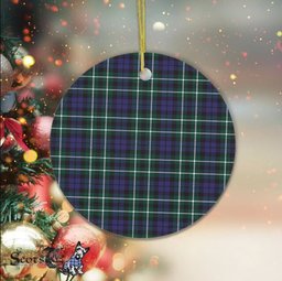 Plaid Christmas Ornaments Scottish Clan Graham Of Montrose Modern Tartan Ornament,  ceramic ornament, personalized christmas ornaments, christmas tree ornaments, christmas door decorations, Plaid Ornament, Tartan Ceramic Ornament
