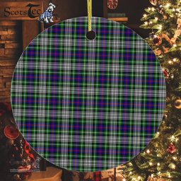 Plaid Christmas Ornaments Scottish Clan Davidson Of Tulloch Dress Tartan Ornament,  ceramic ornament, personalized christmas ornaments, christmas tree ornaments, christmas door decorations, Plaid Ornament, Tartan Ceramic Ornament