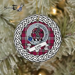 Little Tartan Ornament,  ceramic ornament, personalized christmas ornaments, christmas tree ornaments, christmas door decorations, Plaid Ornament, Tartan Ceramic Ornament