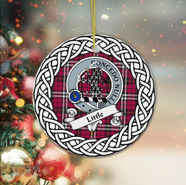 Little Tartan Ornament,  ceramic ornament, personalized christmas ornaments, christmas tree ornaments, christmas door decorations, Plaid Ornament, Tartan Ceramic Ornament