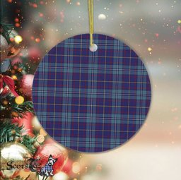 Plaid Christmas Ornaments Scottish Clan MacCormick Tartan Ceramic Ornament Plaid Ornaments - Scotstee Shop