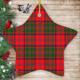 Stewart of Appin Modern Tartan Ornament Star Ornament, Christmas Star Decorations, ceramic ornament, Plaid Star Ceramic Ornament, Christmas Ornament Decorations Gift