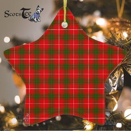 Prince Of Rothesay Tartan Ornament Star Ornament, Christmas Star Decorations, ceramic ornament, Plaid Star Ceramic Ornament, Christmas Ornament Decorations Gift
