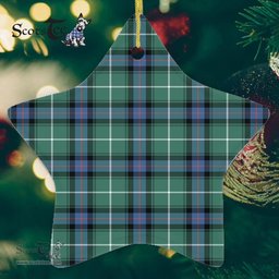 MacDonald Of The Isles Hunting Ancient Tartan Ornament Star Ornament, Christmas Star Decorations, ceramic ornament, Plaid Star Ceramic Ornament, Christmas Ornament Decorations Gift