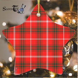 Duke Of Rothesay Tartan Ornament Star Ornament, Christmas Star Decorations, ceramic ornament, Plaid Star Ceramic Ornament, Christmas Ornament Decorations Gift