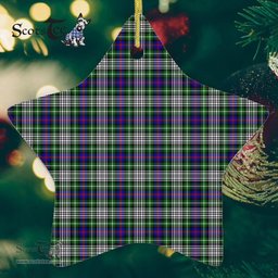 Davidson Of Tulloch Dress Tartan Ornament Star Ornament, Christmas Star Decorations, ceramic ornament, Plaid Star Ceramic Ornament, Christmas Ornament Decorations Gift